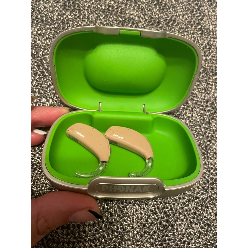 Phonak Dalia SP Hearing Aids Pair BTE Beige with Protective Carrying Case